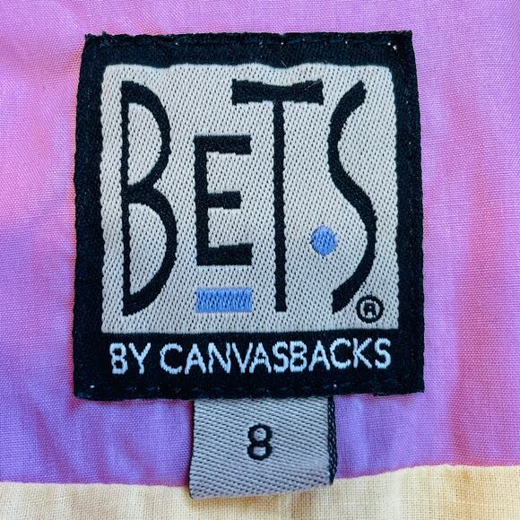 BETS by Canvasbacks Pink Floral Embroidered Cotton Lightweight Blazer Women Sz 8 - Picture 9 of 11